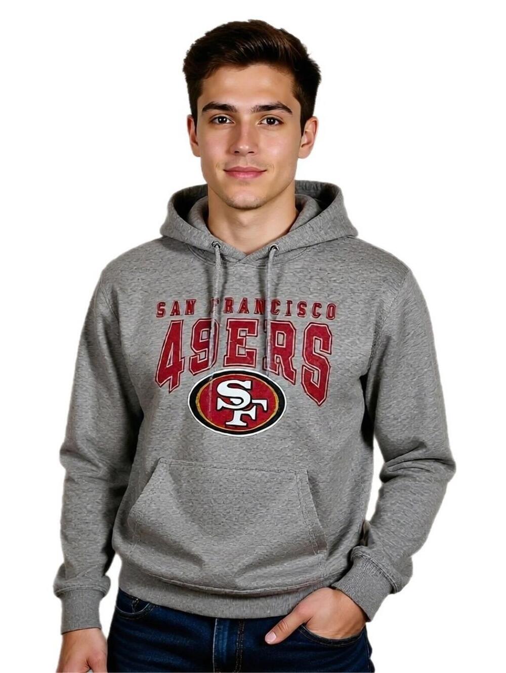 Youth San Francisco 49ers Gray Hoodie Sweater OutterStuff Sz M Outdoor Football